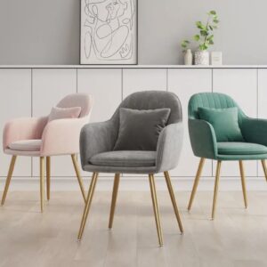 sedia poltroncina con braccioli compreso cuscino 4 colori disponibili